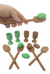 Egg and Spoon Race Wooden Skill Game | poptoptoys.