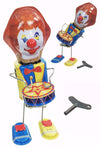 ROBO the Clown Drummer Tin Toy | poptoptoys.