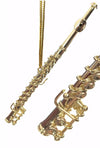 Golden Flute Metal Ornament | poptoptoys.