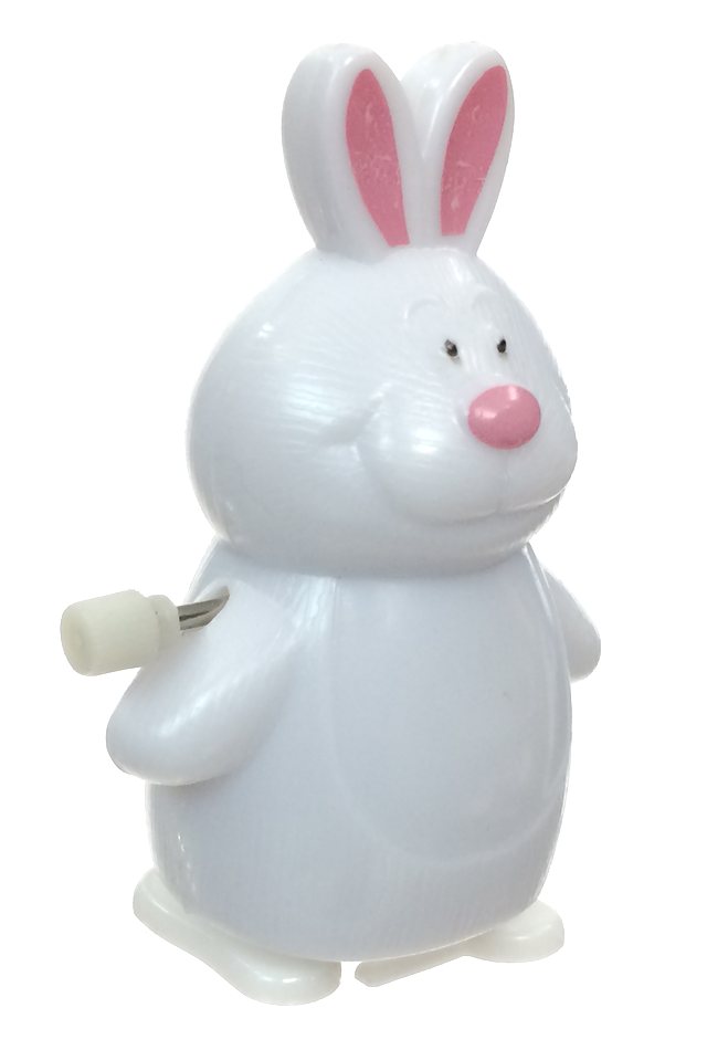 Walking Bunny Wind Up : White Plastic Wind Up Toy – Pop Top Toys