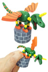 Dulcy the Dragon Wood Thumb Puppet Large | poptoptoys.