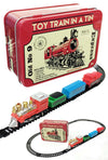 Toy Train Set in a Red Tin Box Locomotive | poptoptoys.