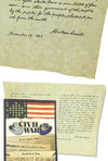Civil War Historic Documents Set of 3 Papers | poptoptoys.