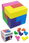 Crayon Cube 3D Rubik's Puzzle 7 Colors | poptoptoys.