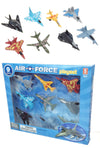 Air Force Playset of 9 Die Cast Aircraft Planes | poptoptoys.