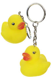 Rubber Duck with Key Ring Silver Metal Ring | poptoptoys.