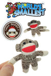 Sock Monkey World's Smallest 3 inches Tall | poptoptoys.