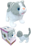 Cloud Mechanical Kitten Soft Cat White Gray | poptoptoys.