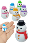 Snowman Eraser Japanese Mini Puzzle 1 Piece, Assorted Colors | poptoptoys.