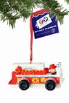 Fisher Price Fire Engine Christmas Ornament | poptoptoys.