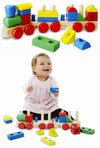 Stacking Train Large Wooden Creative Toy | poptoptoys.