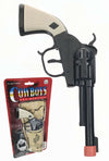 Black Pistol Cowboy Paper Roll Cap Gun Set with Holder | poptoptoys.