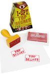 I-Spy Top Secret Rubber Stamp Kit Red Ink | poptoptoys.