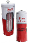 Coca Cola Soda Fountain Straws Tin | poptoptoys.