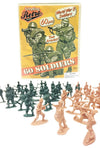Retro Army Men Mini 60 Pieces Set WWII | poptoptoys.