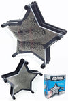 Pin Art 3D Star Impression Toy Black Large | poptoptoys.