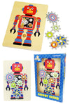 Wooden Robot Gears Puzzle Original Toy | poptoptoys.