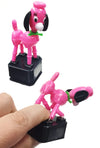 Pink Poodle Puppy Plastic Thumb Puppet | poptoptoys.
