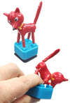 Sly Red Fox Plastic Thumb Puppet Dances | poptoptoys.