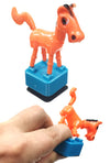Hobby Horse Plastic Thumb Puppet Orange | poptoptoys.