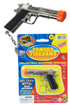 45 Special Cap Gun Silver Metal on Keychain | poptoptoys.