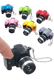 Camera with Flash Lens Keychain Mini SLR | poptoptoys.