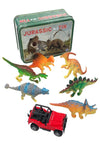 Jurassic in a Tin Dinosaur Play Set | poptoptoys.