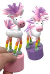 Unicorn Push Puppet Wooden Thumb Toy | poptoptoys.