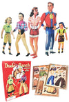 Dude Ranch Paper Dolls - Family Western Costumes | poptoptoys.