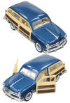 Woody Wagon 1949 Blue Toy Ford Car | poptoptoys.