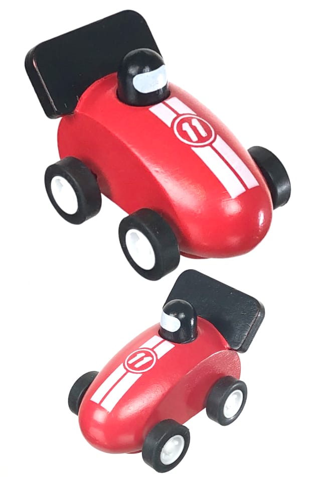 Race Car Wooden : Red Racer : Preschool Auto : Original Toy – Pop Top Toys