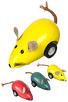 Mouse Racer Wooden Pull Back Mini Toy