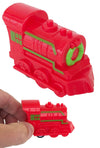 Christmas Train Pull Back Bright Red