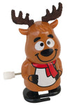 Christmas Reindeer Bobble Head Walking Wind Up