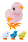 Fuzzy Chick Soft Wind Up Colorful Hopper