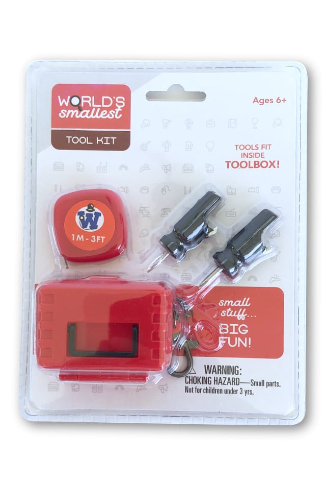 Worlds Smallest Tool Box : 3 Mini Tools : Screwdrivers and Tape Measure ...