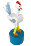 Cute Rooster Wooden Thumb Puppet Toy