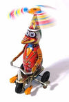 Duck on Bike Tin Toy Windup | poptoptoys.