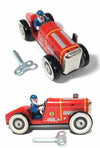 Tin Toy Red Racer Number 8 | poptoptoys.
