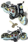 Tin Toy Harley Motorcycle 1958 Black Classic | poptoptoys.
