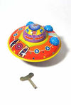 Flying Saucer Windup Tin Toy | poptoptoys.