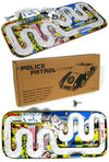 Police Car Tin Toy Playset Japan 1950 | poptoptoys.