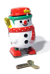 Silly Snowman Classic Tin Toy Wind Up | poptoptoys.