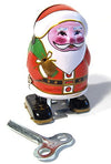 Rosy Cheeks Santa Wind Up Tin Toy | poptoptoys.
