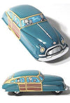 Woody Wagon Green Marx Tin Car | poptoptoys.
