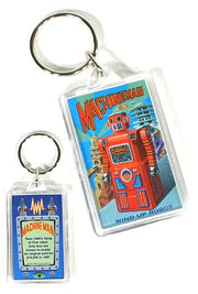 Machine Man Robot Keychain Gang of 5 | poptoptoys.
