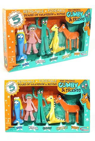 Gumby and Friends Collectible Bendable Complete Set : NJ Croce – Pop ...
