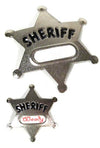 Silver Sheriff Badge with Name Tag Metal | poptoptoys.