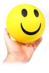 Smiley Face Yellow Beach Ball 5 inch | poptoptoys.
