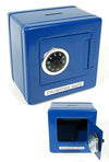 Frontier Blue Metal Safe Classic Bank | poptoptoys.